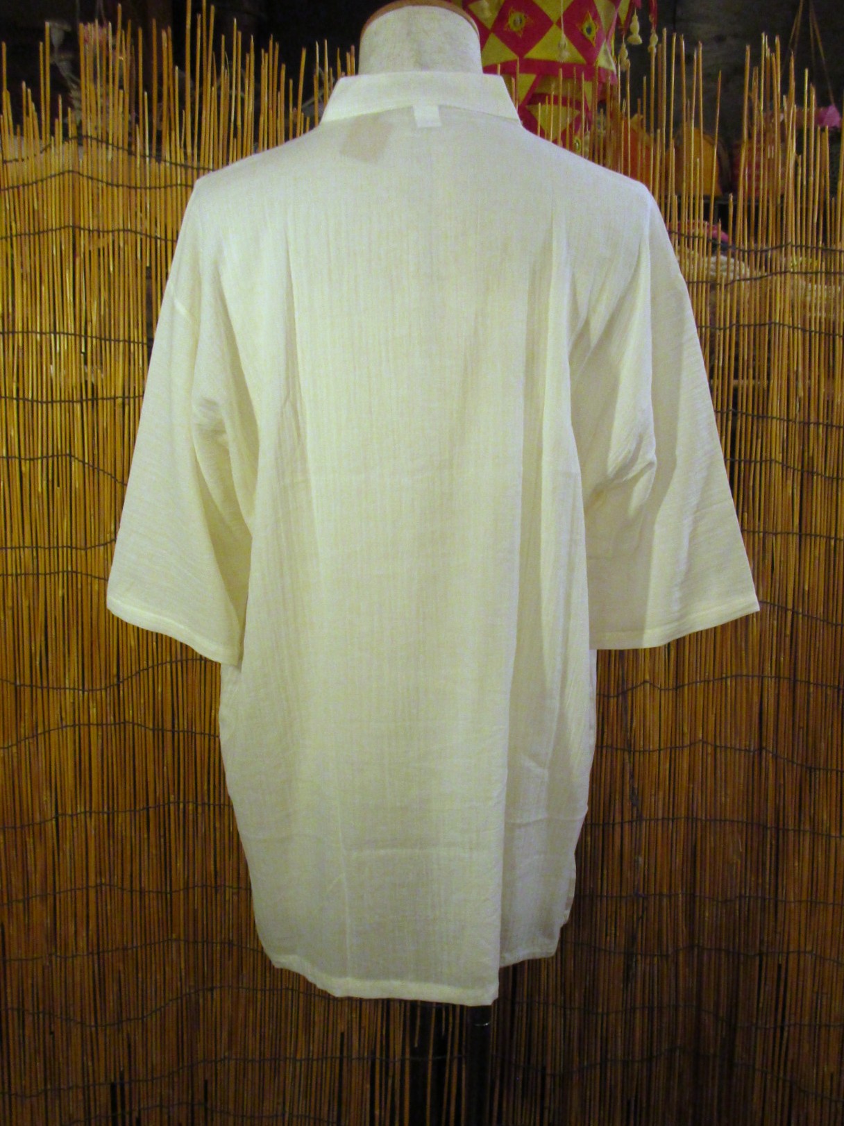 画像3: 三つボタン＊薄手＊コットン素材＊半袖＊プルオーバー＊２ＸＬ 