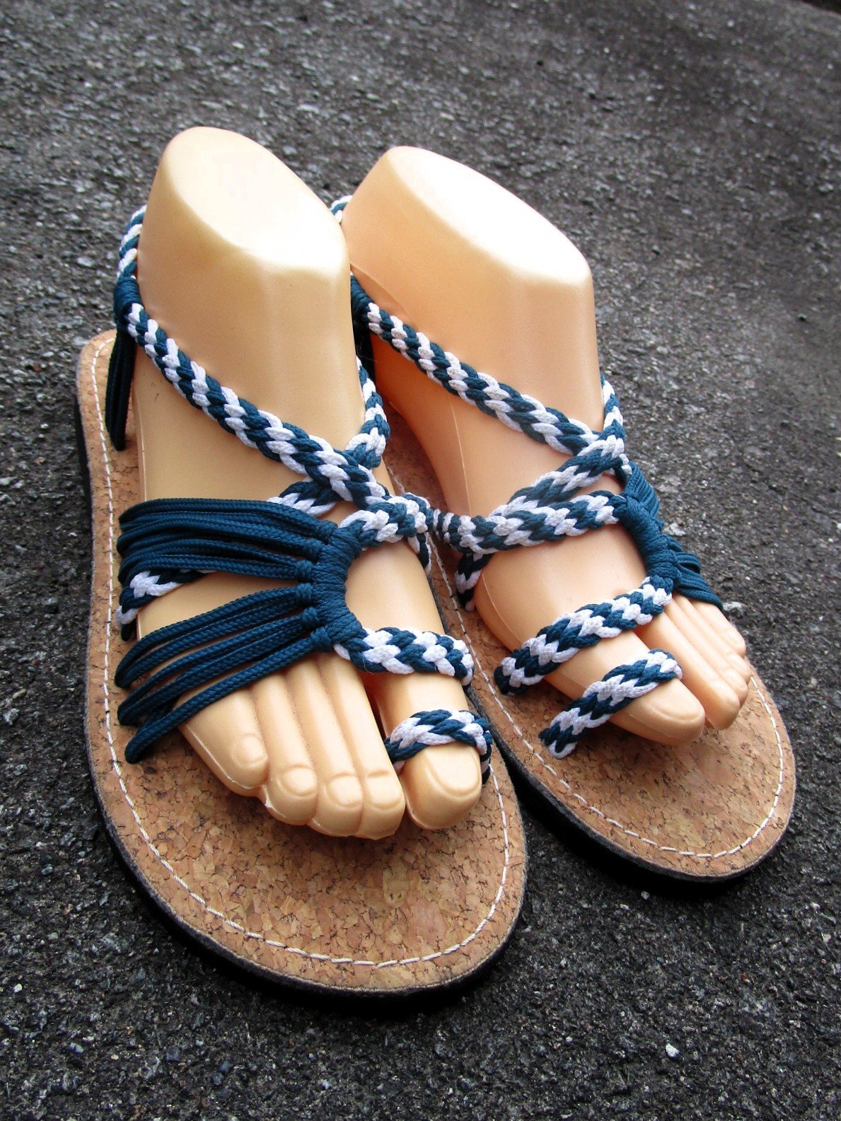 画像2: 【２４・５ｃｍ〜２５ｃｍ】コルク＊編み編み＊紐サンダル