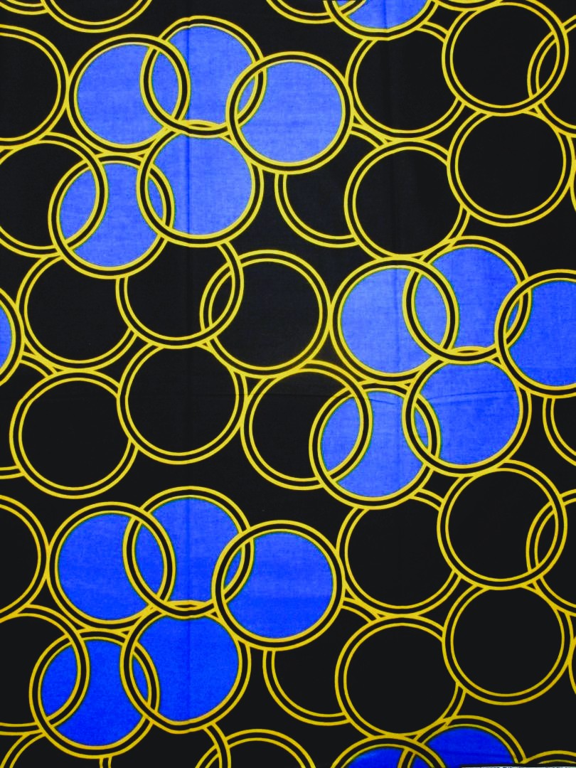 画像1: アフリカンプリント生地 パーニュ