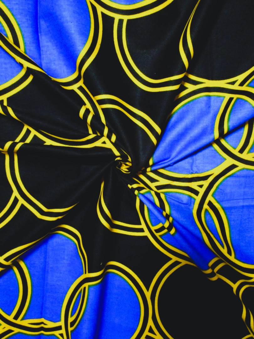 画像: アフリカンプリント生地 パーニュ