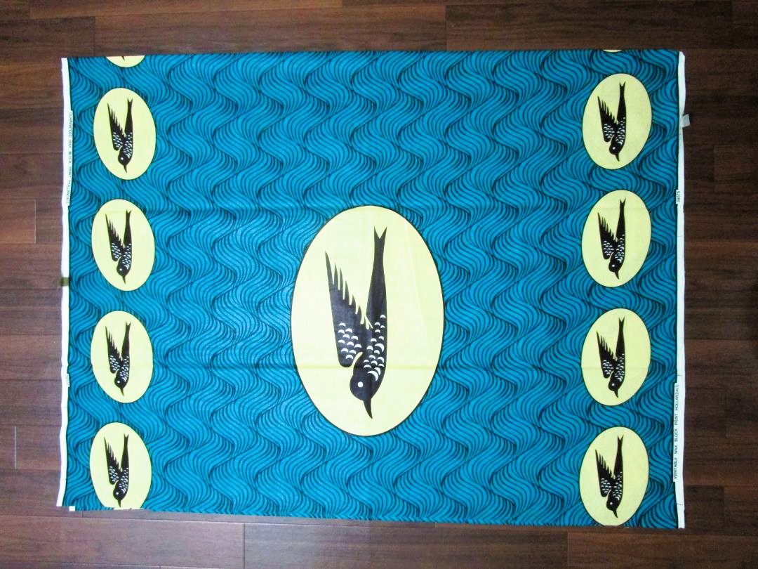 画像: アフリカンプリント生地 パーニュ