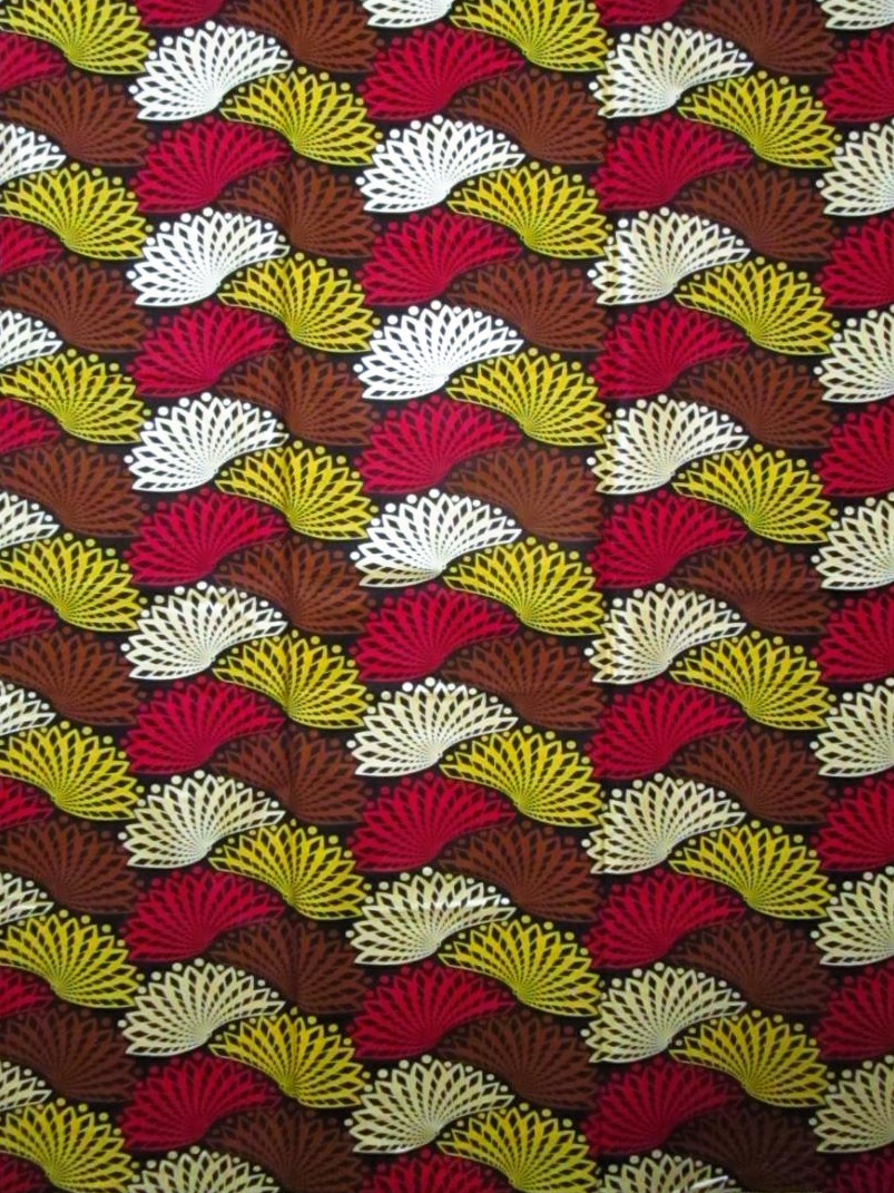 画像1: アフリカンプリント生地 パーニュ