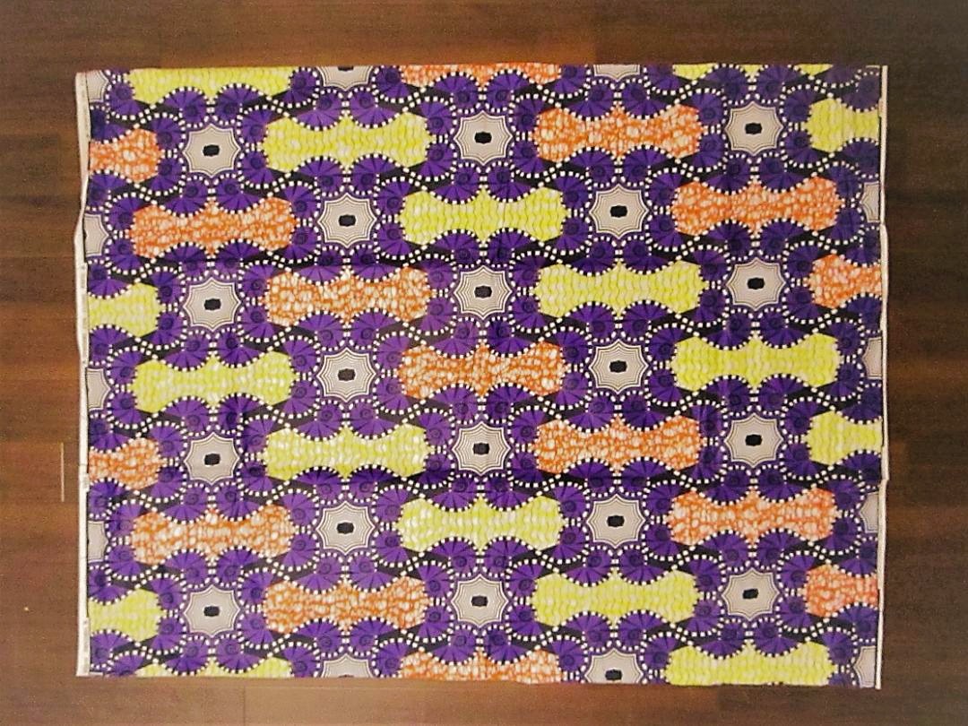 画像: アフリカンプリント生地 パーニュ