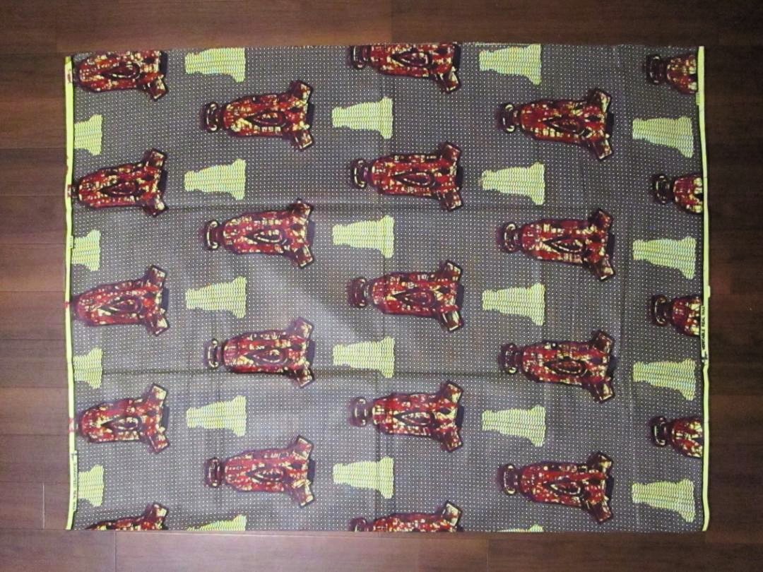 画像: アフリカンプリント生地 パーニュ