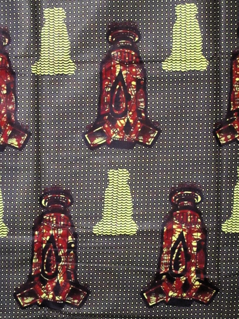 画像: アフリカンプリント生地 パーニュ
