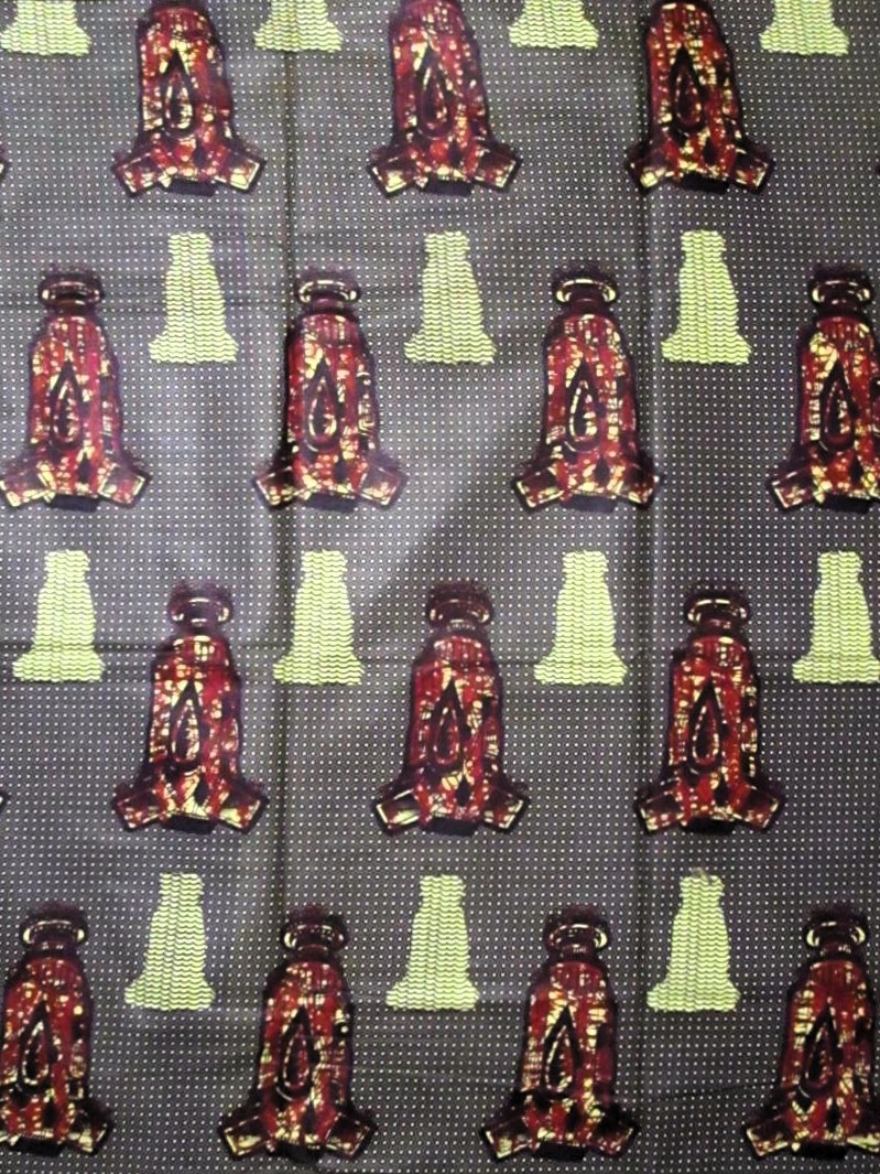 画像1: アフリカンプリント生地 パーニュ