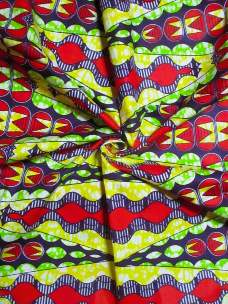 画像: アフリカンプリント生地 パーニュ