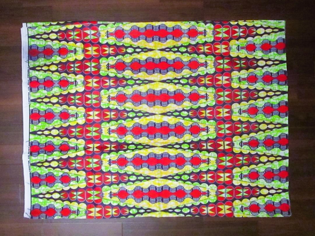 画像: アフリカンプリント生地 パーニュ
