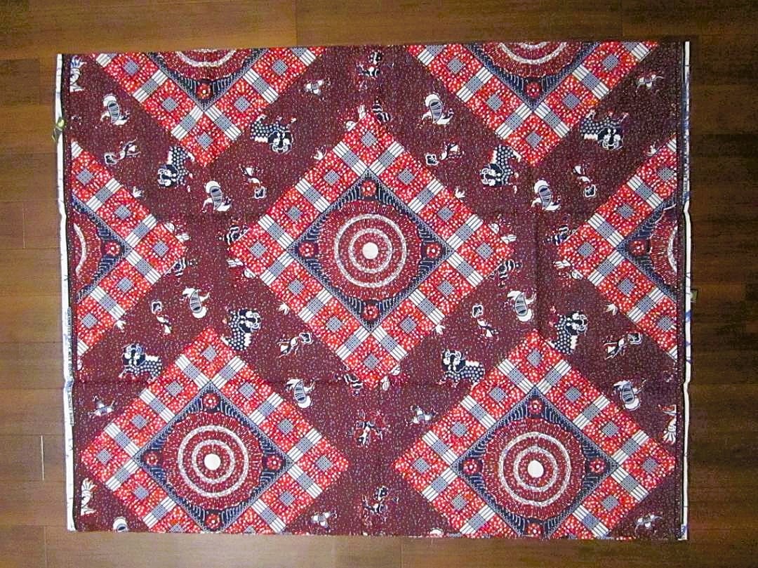 画像: アフリカンプリント生地 パーニュ