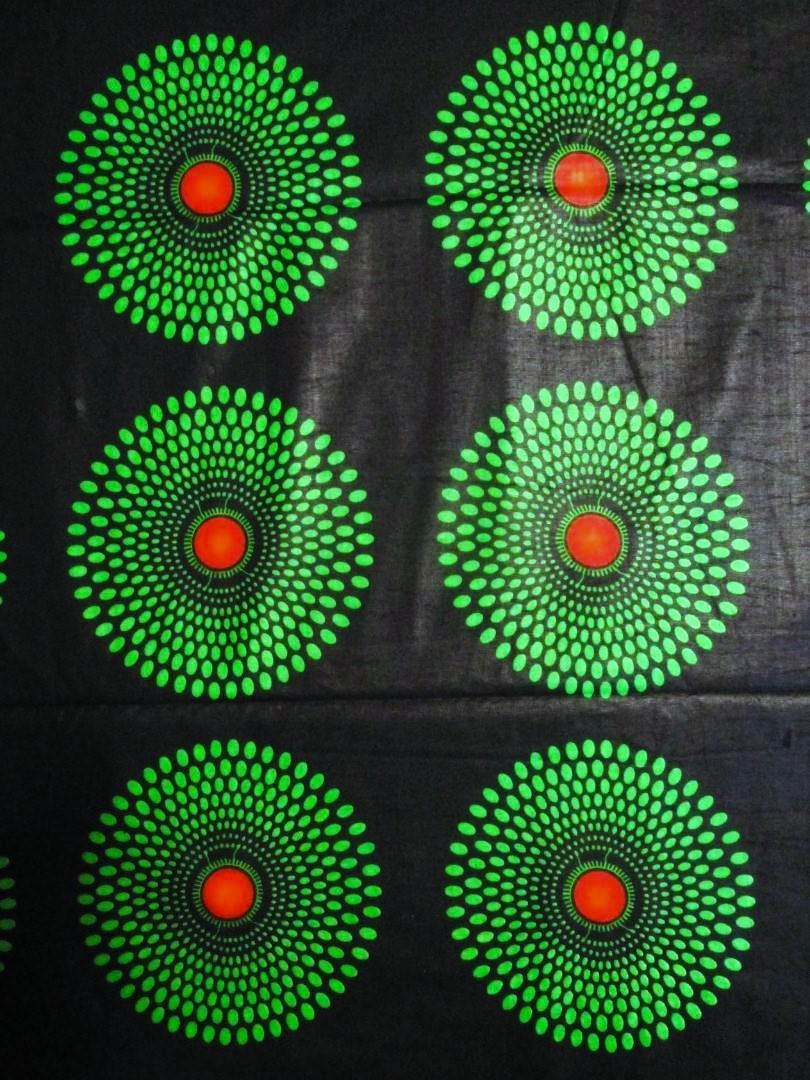 画像: アフリカンプリント生地 パーニュ