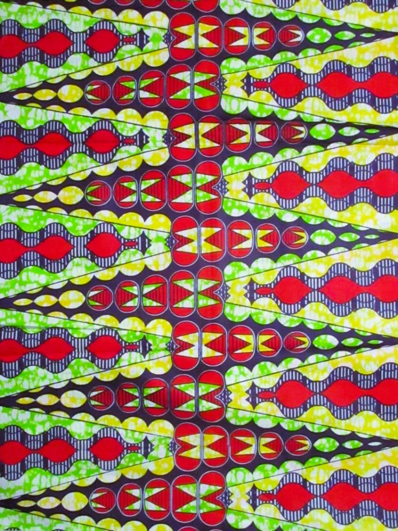 画像: アフリカンプリント生地 パーニュ