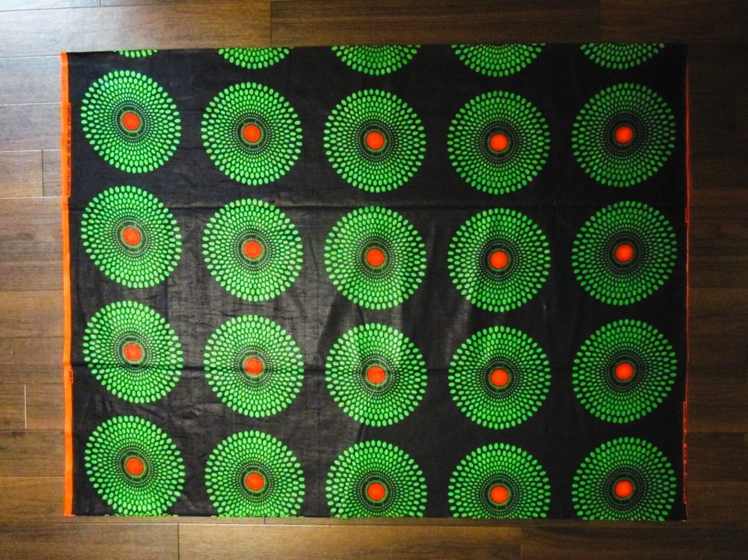 画像: アフリカンプリント生地 パーニュ