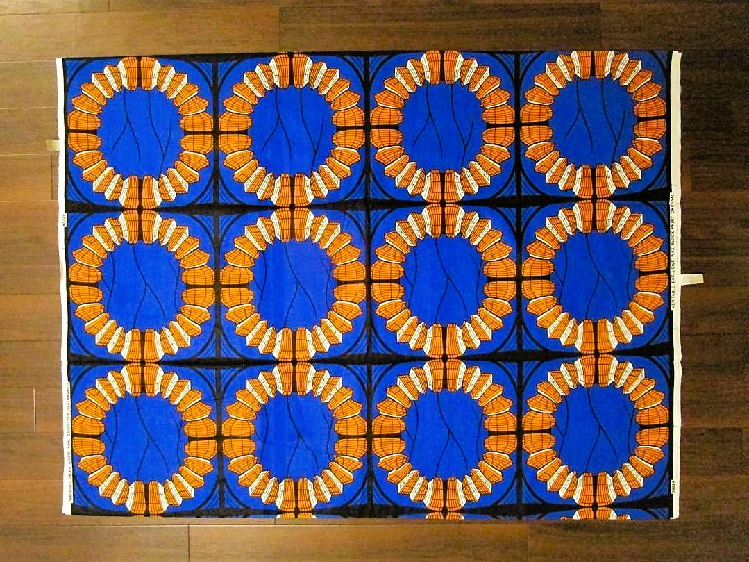 画像: アフリカンプリント生地 パーニュ