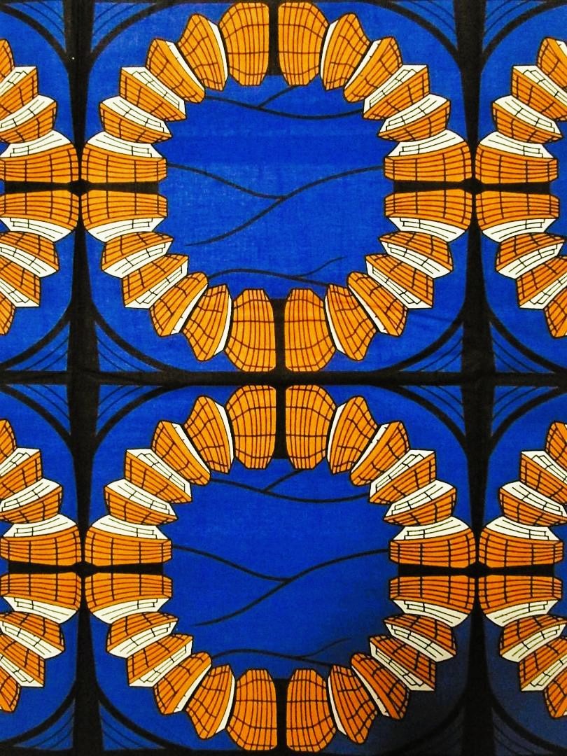 画像: アフリカンプリント生地 パーニュ