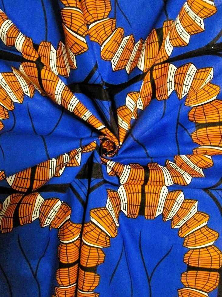 画像: アフリカンプリント生地 パーニュ