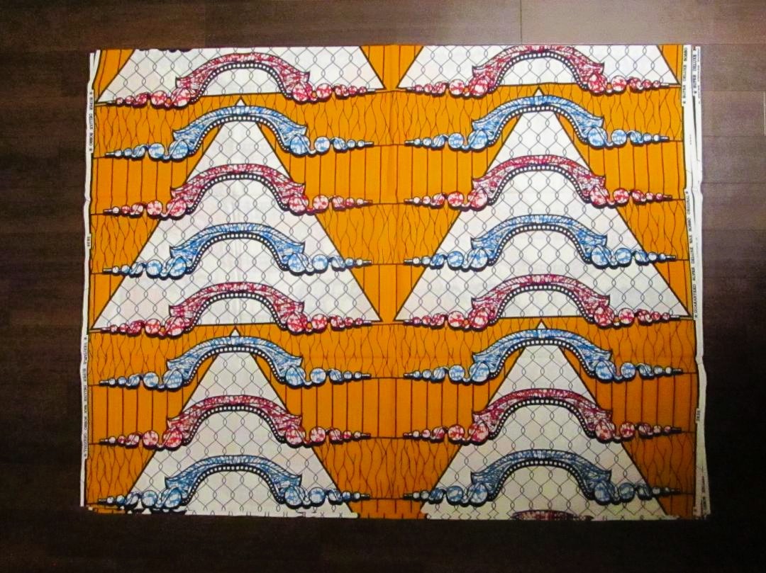 画像: アフリカンプリント生地 パーニュ