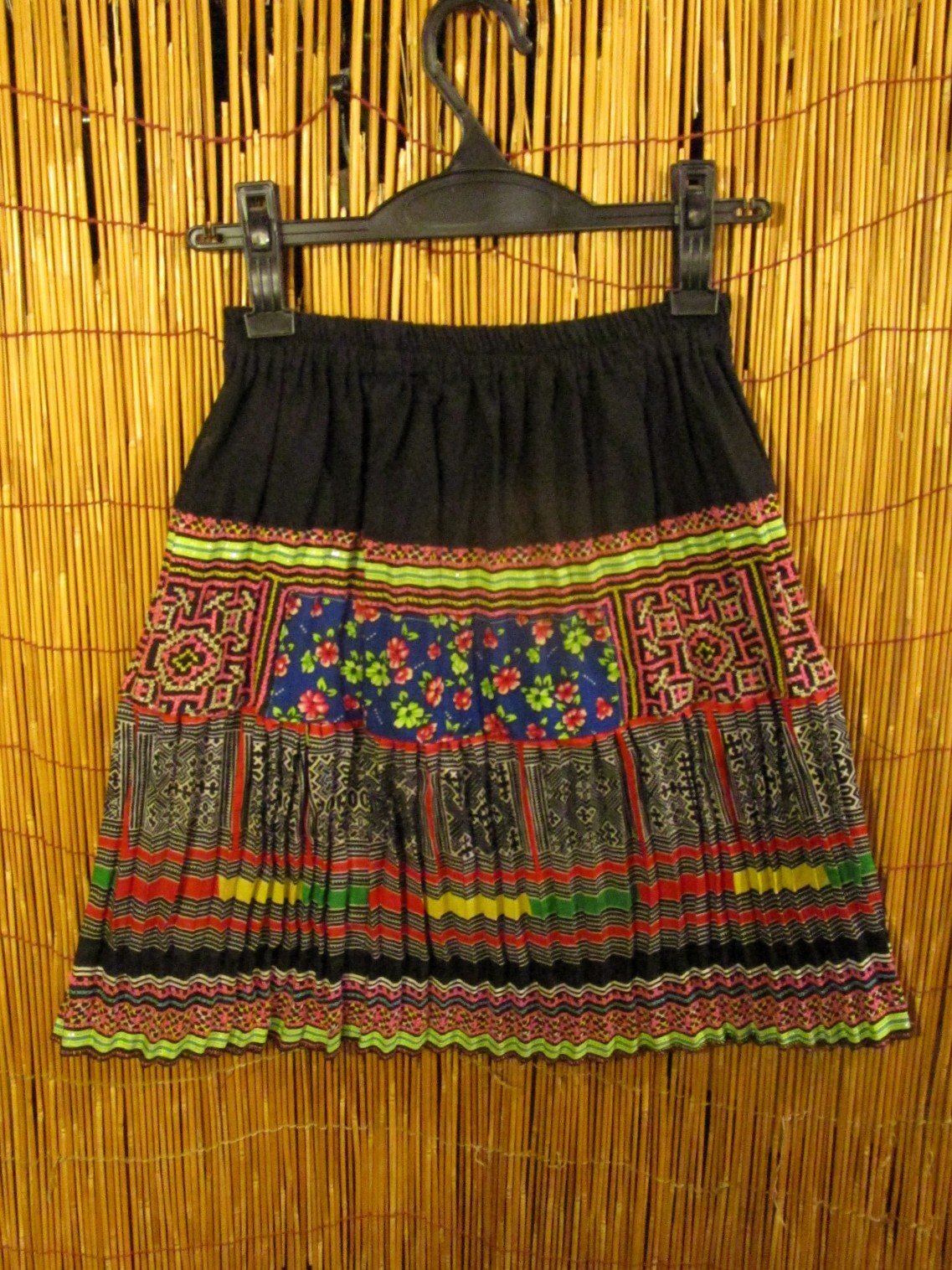 画像: 古布＊モン族＊刺繍＊ミニスカート