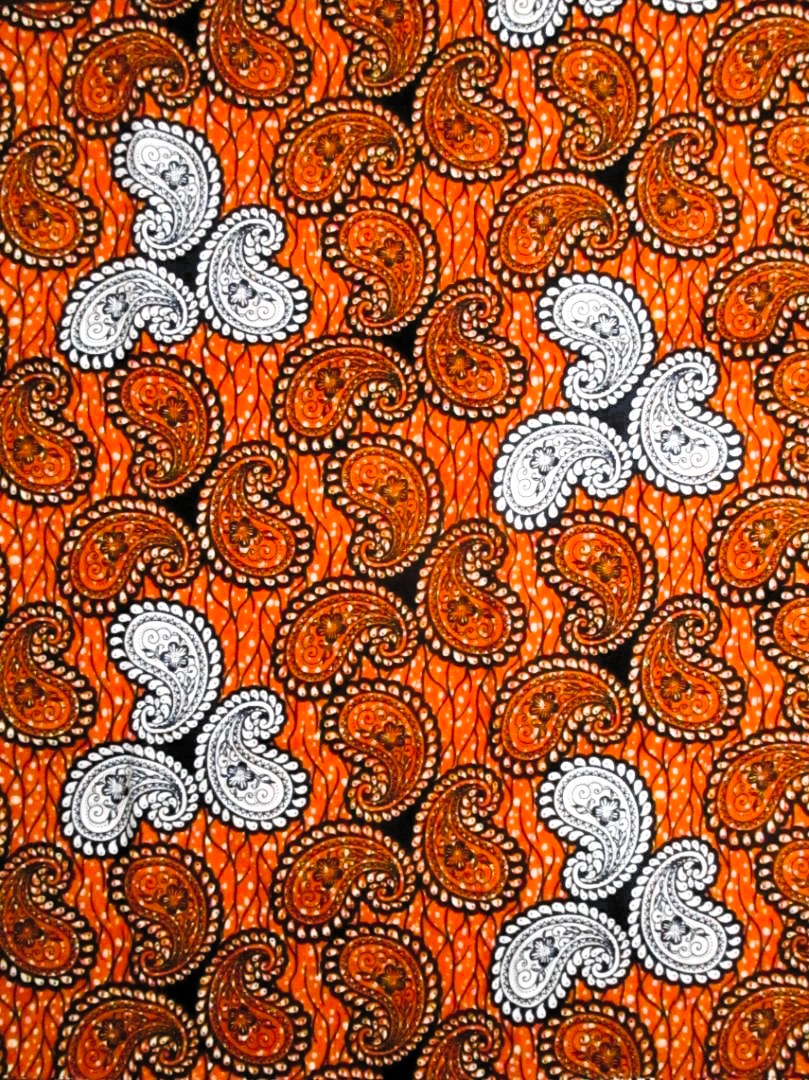 画像1: アフリカンプリント生地 パーニュ