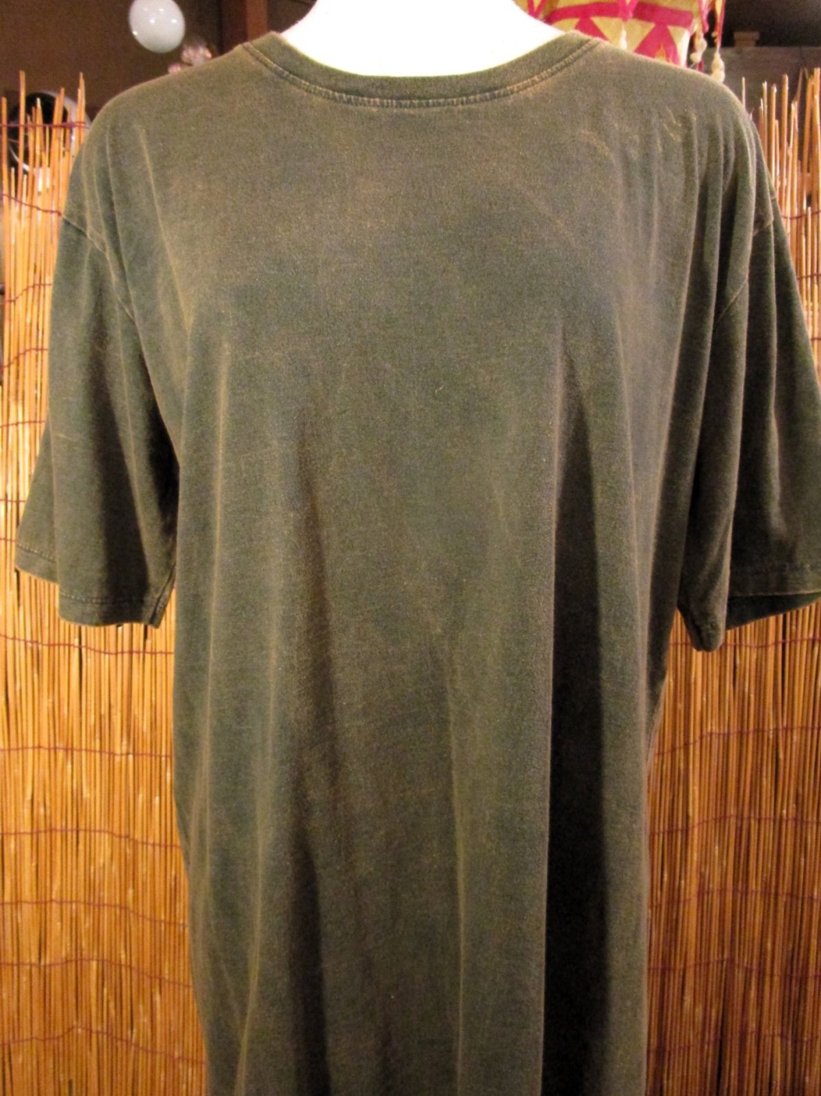 画像: 無地＊ストーンウォッシュ加工＊コットン素材＊半袖Ｔシャツ＊Ｌ