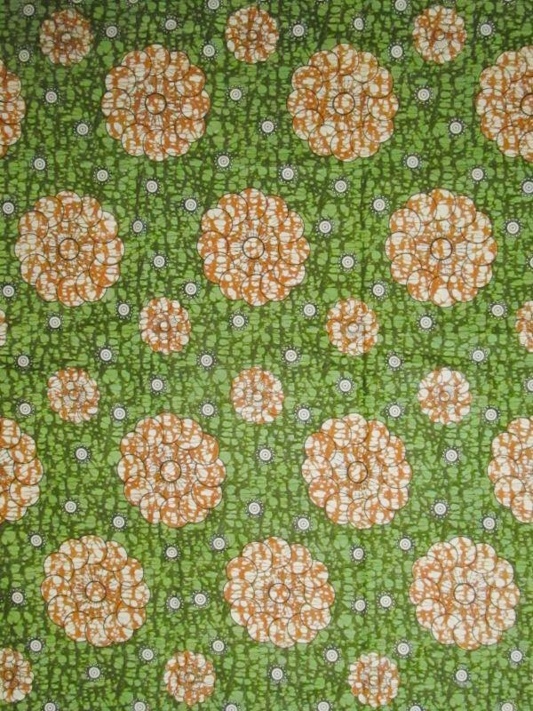 画像1: アフリカンプリント生地 パーニュ