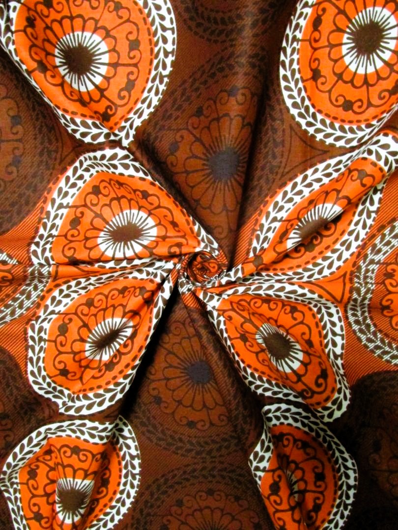 画像: アフリカンプリント生地 パーニュ