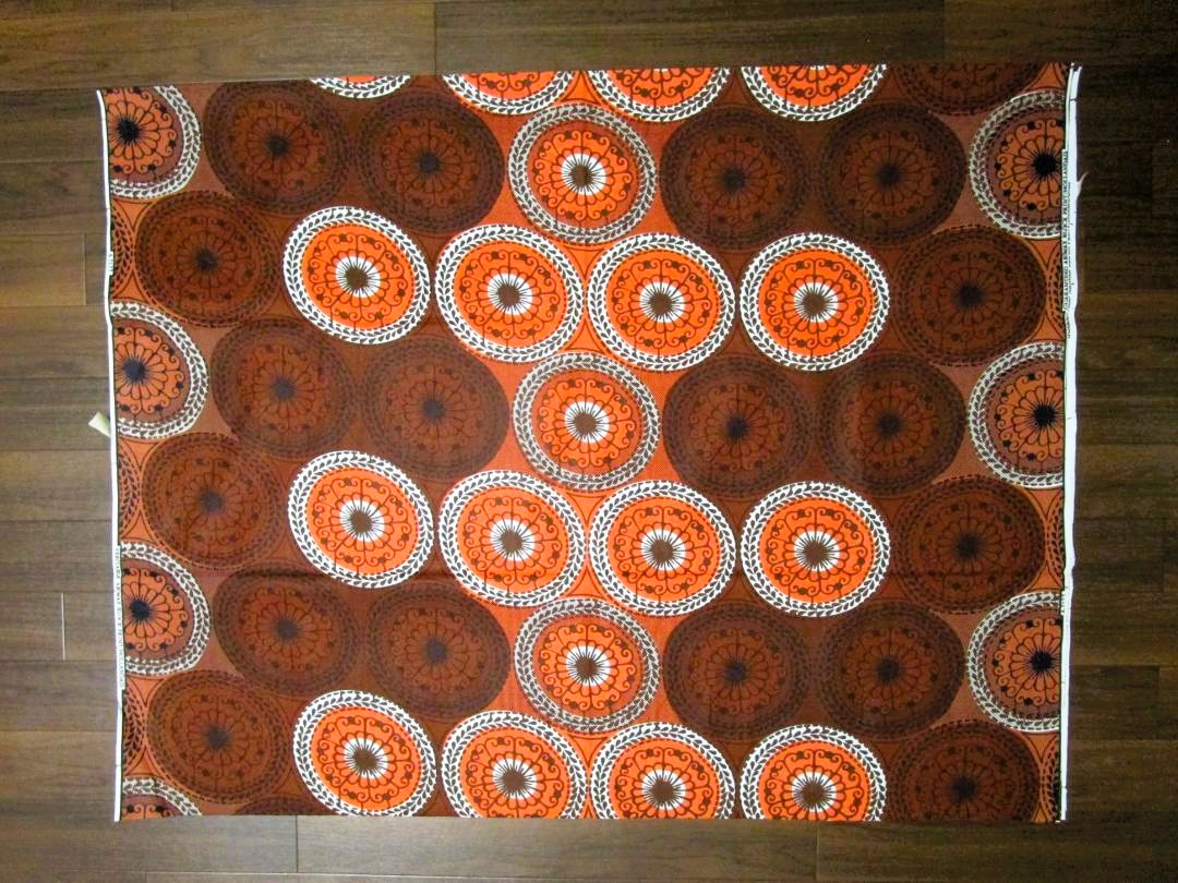 画像: アフリカンプリント生地 パーニュ