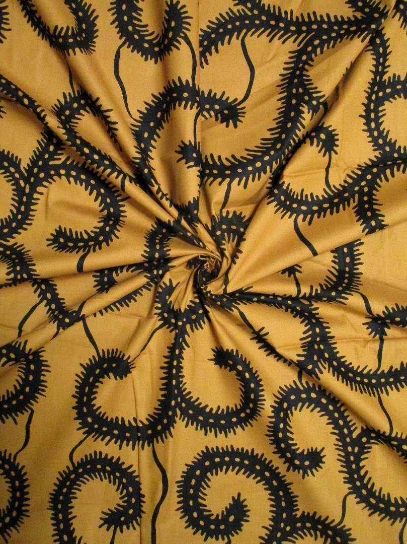 画像: アフリカンプリント生地 パーニュ