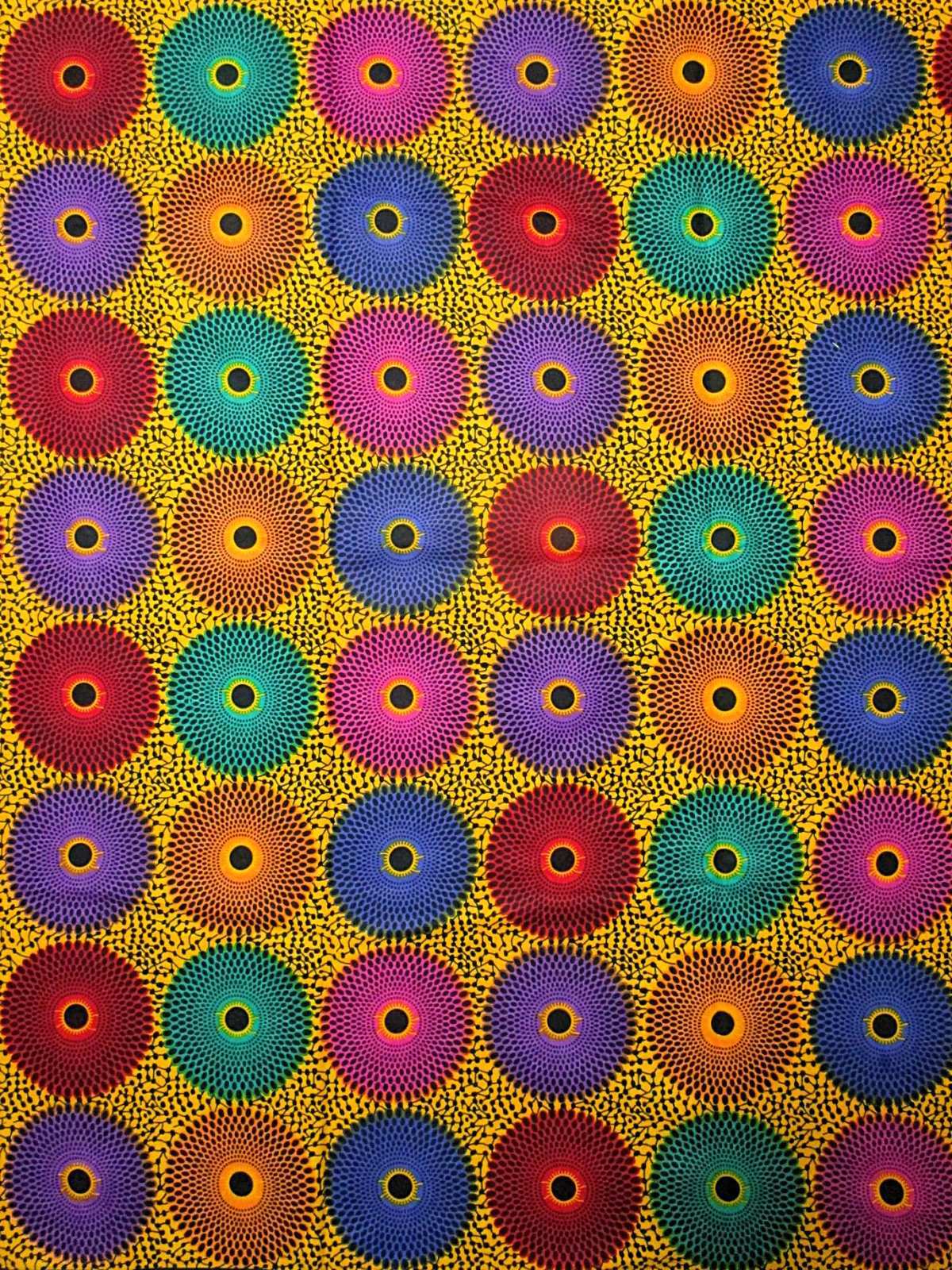 画像: アフリカンプリント生地 パーニュ