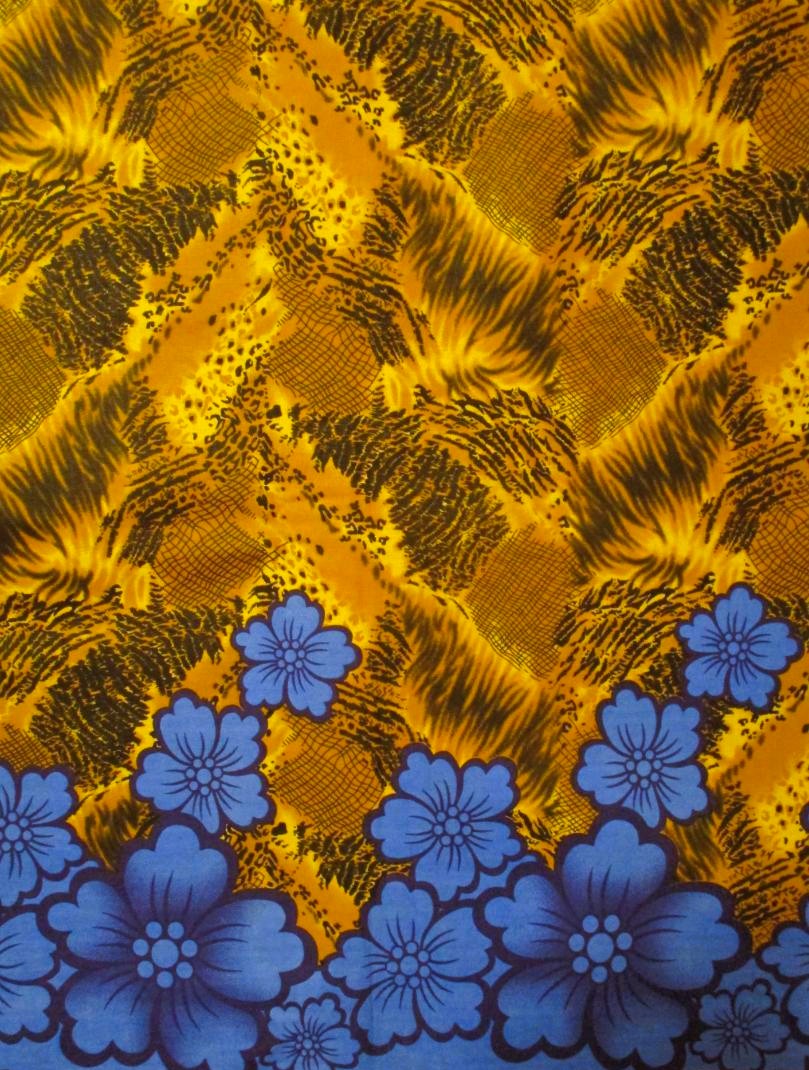 画像: アフリカンプリント生地 パーニュ