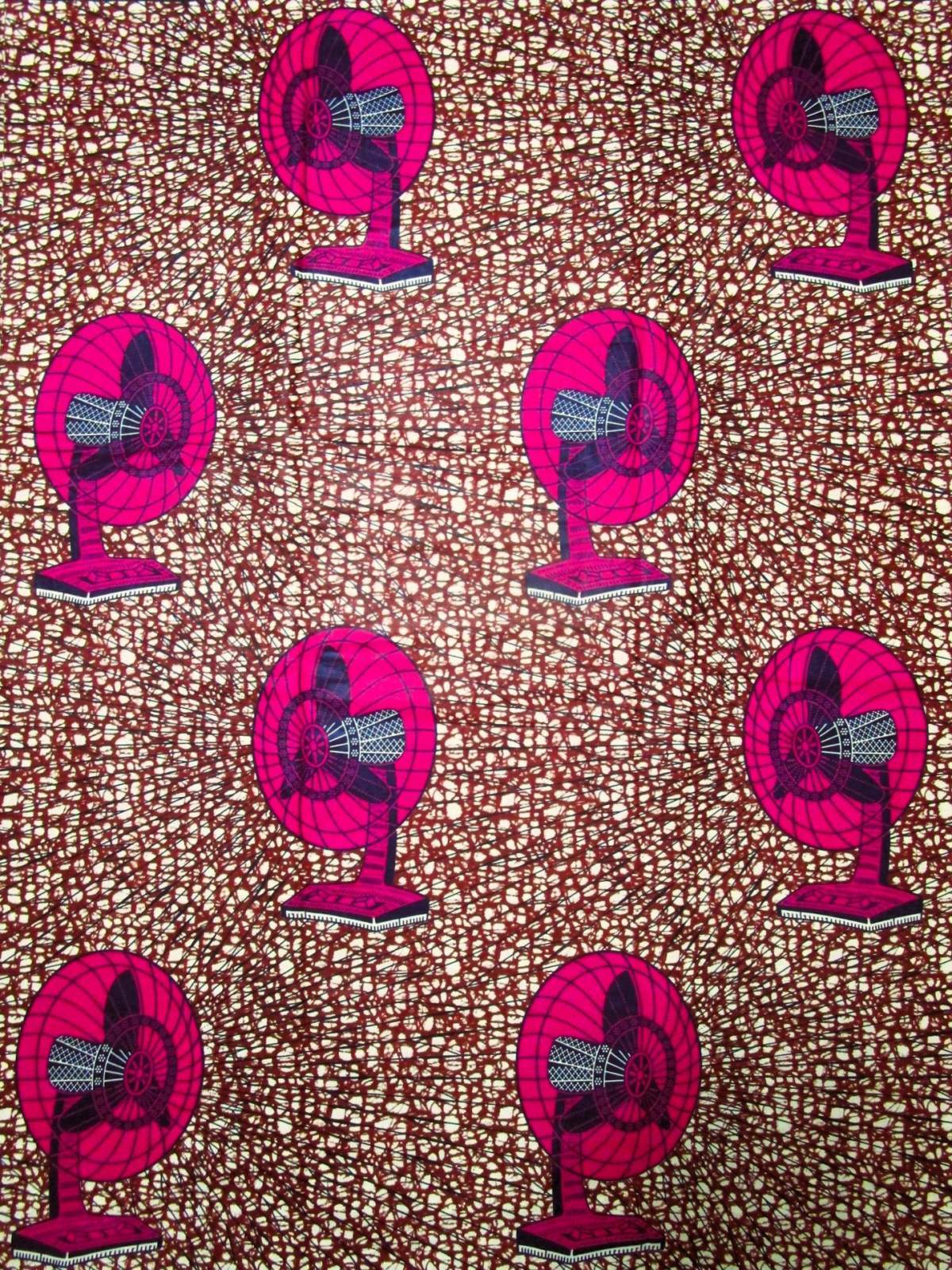 画像1: アフリカンプリント生地 パーニュ