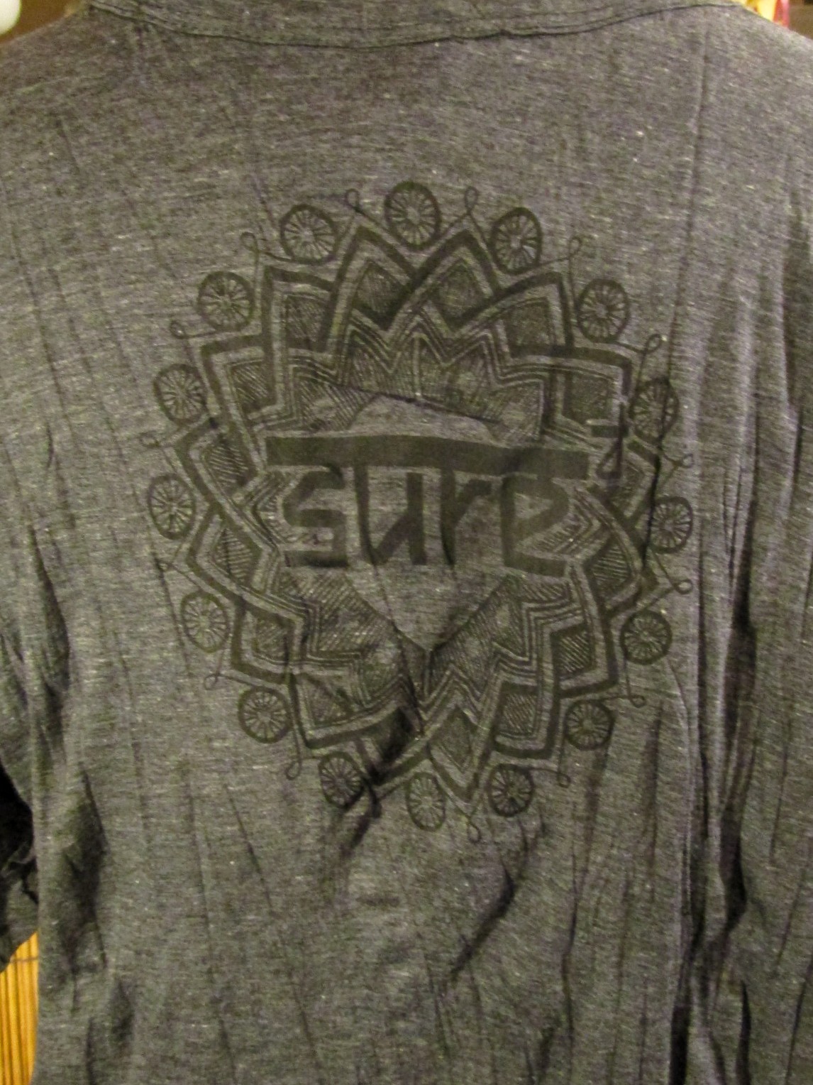 画像: ガネーシャプリント＊皺加工＊コットン素材＊半袖＊Ｔシャツ