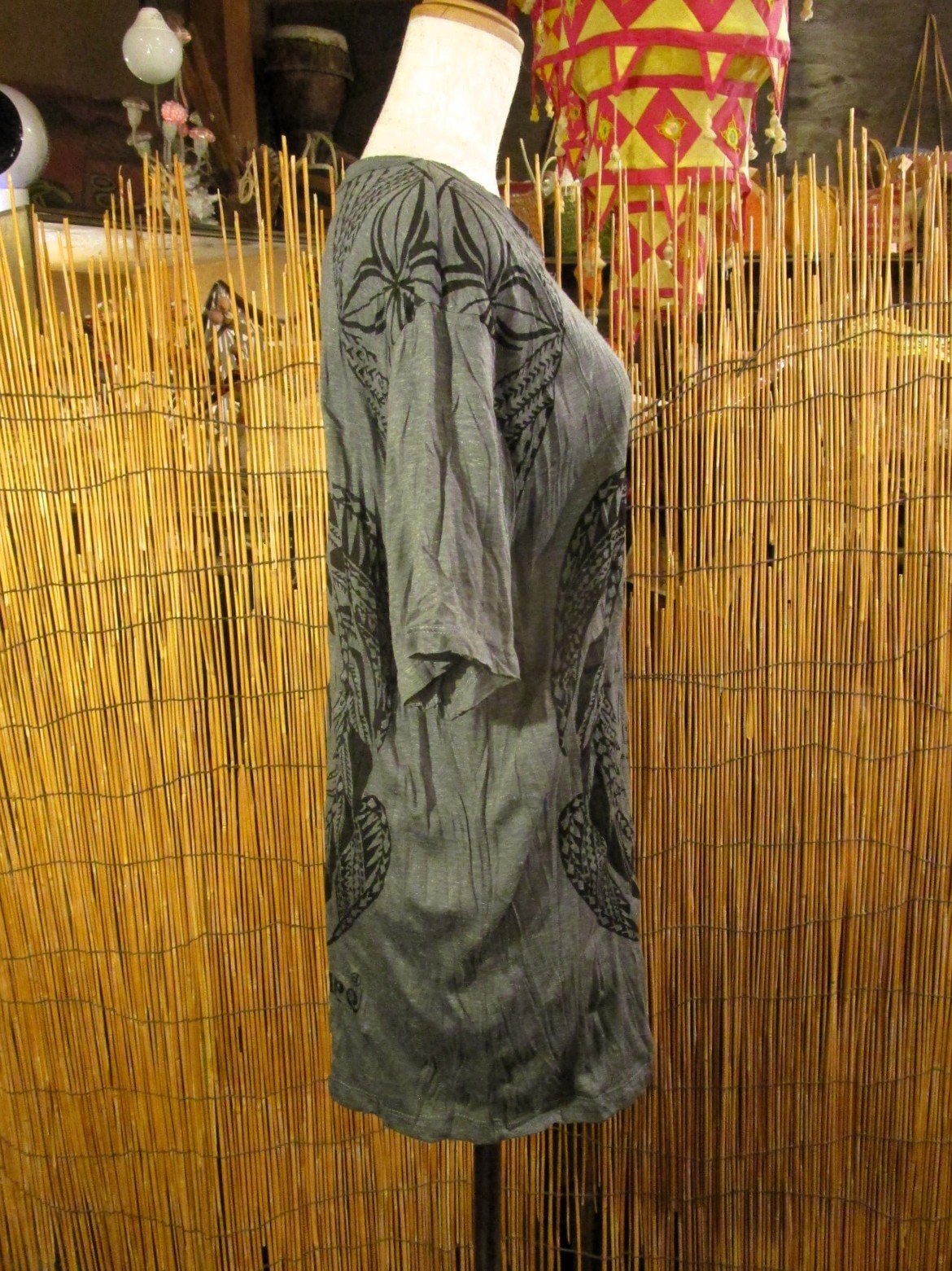 画像2: カメさんプリント＊皺加工＊コットン素材＊半袖＊Ｔシャツ