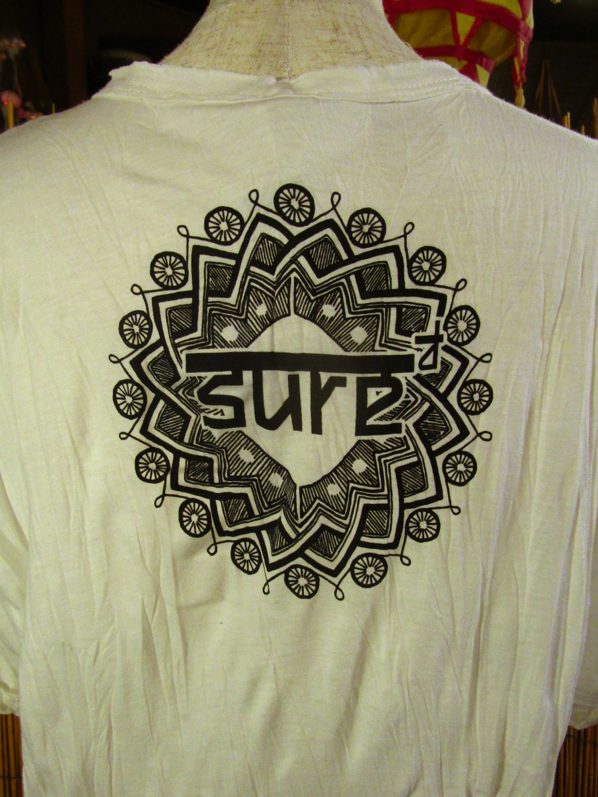 画像: ガネーシャプリント＊皺加工＊コットン素材＊半袖＊Ｔシャツ