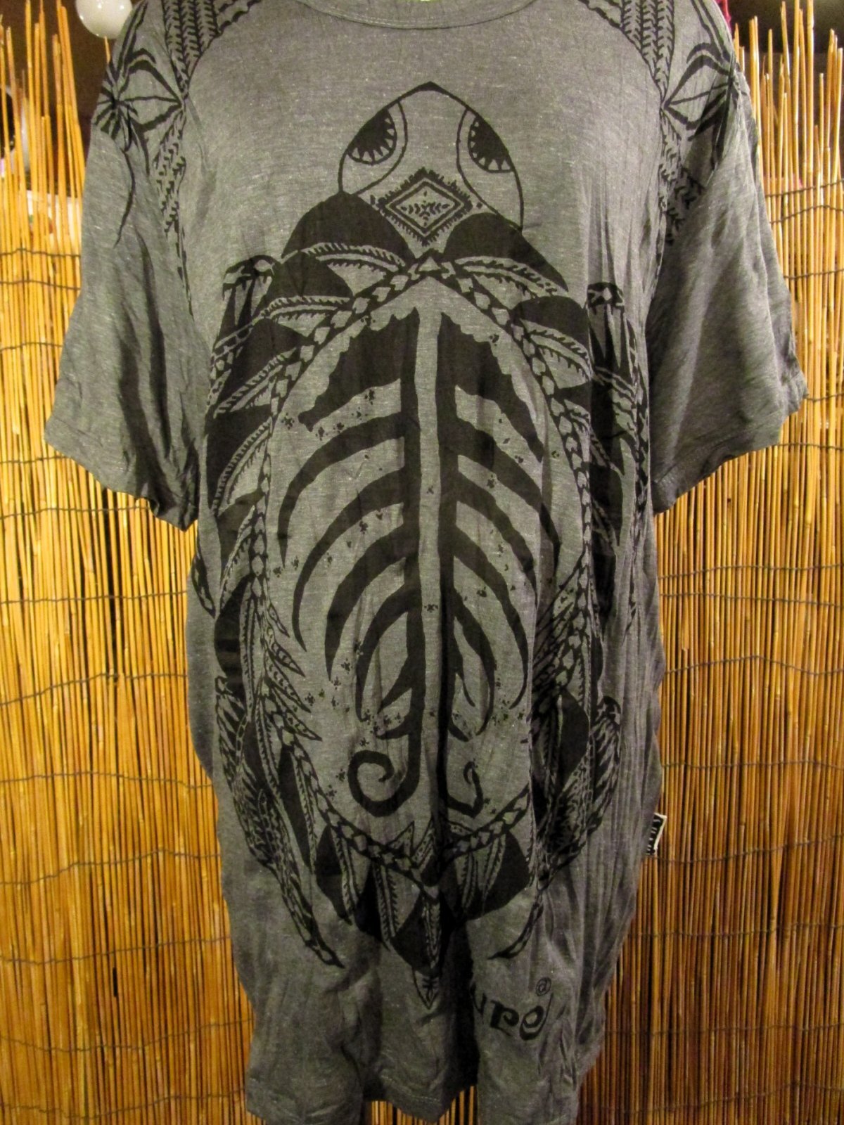 画像: カメさんプリント＊皺加工＊コットン素材＊半袖＊Ｔシャツ