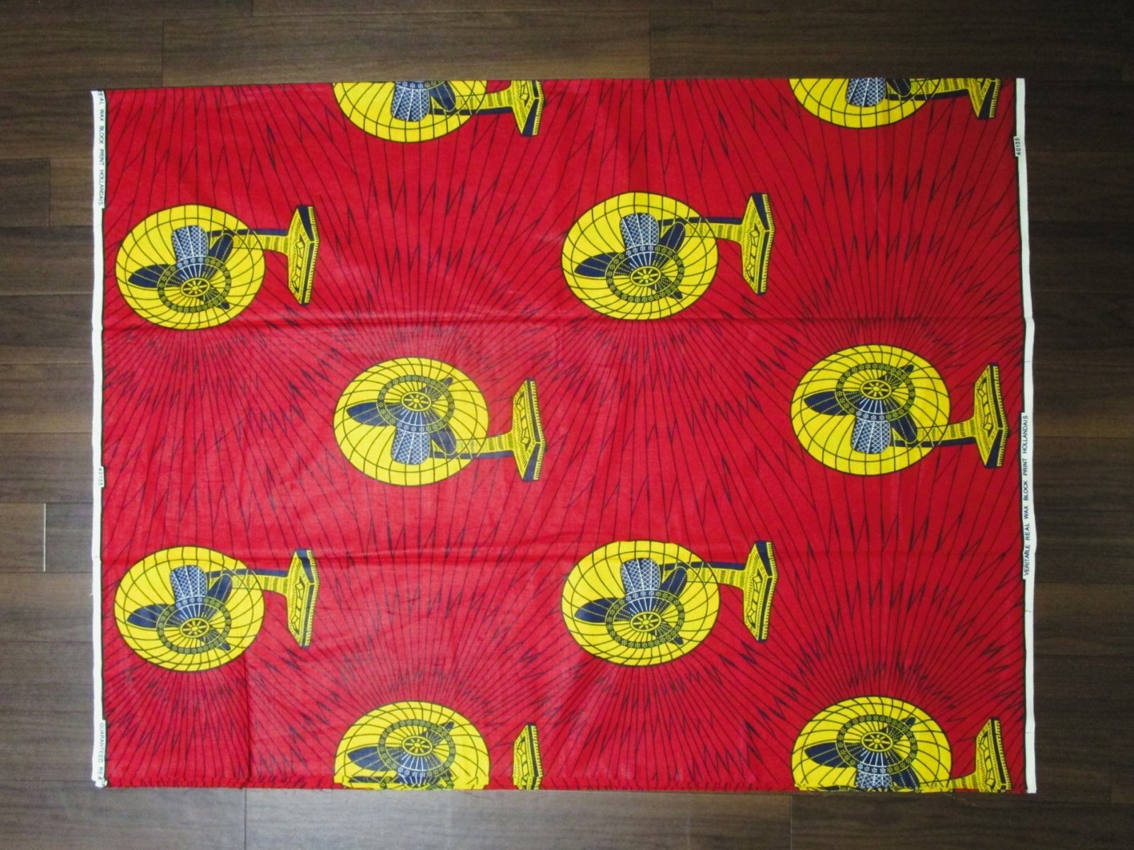 画像: アフリカンプリント生地 パーニュ