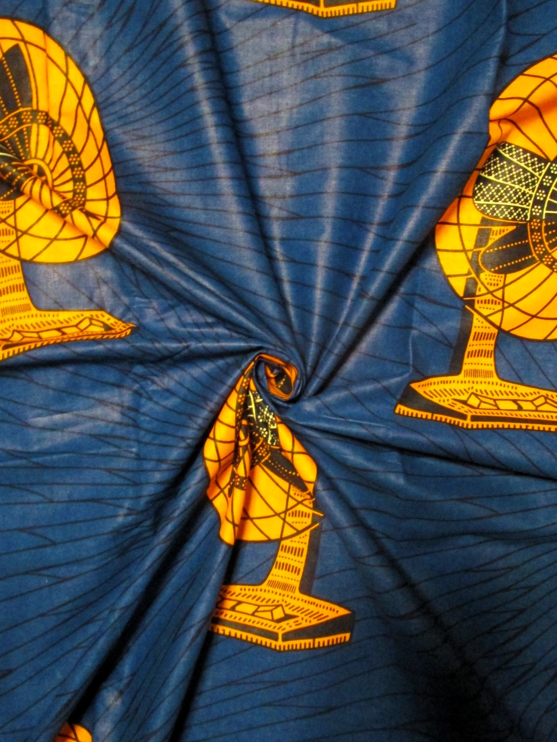 画像: アフリカンプリント生地 パーニュ