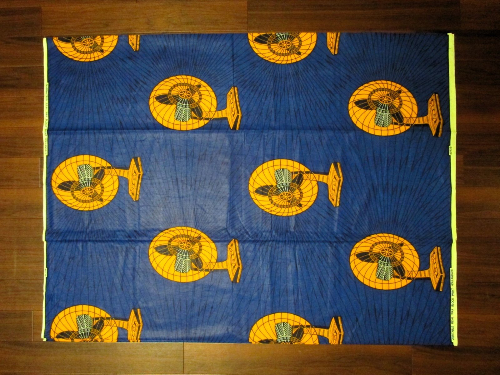 画像: アフリカンプリント生地 パーニュ