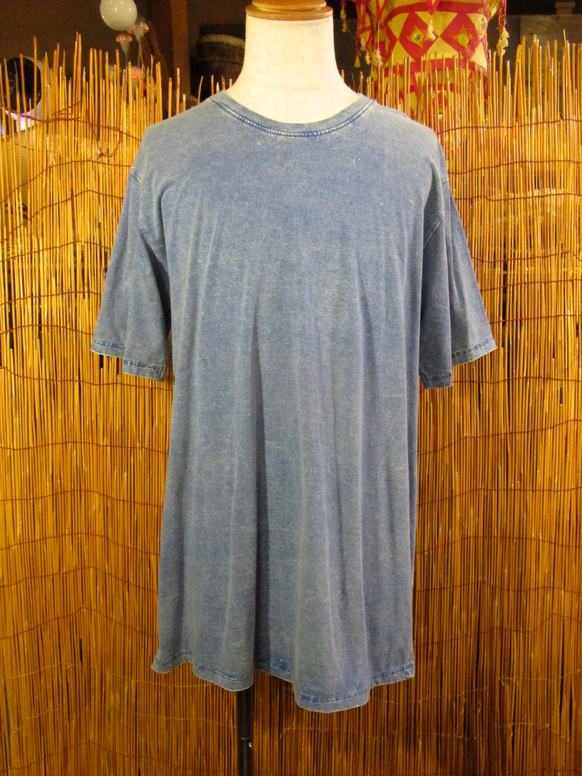 画像1: 無地＊ストーンウォッシュ加工＊コットン素材＊半袖Ｔシャツ＊ＸＬ