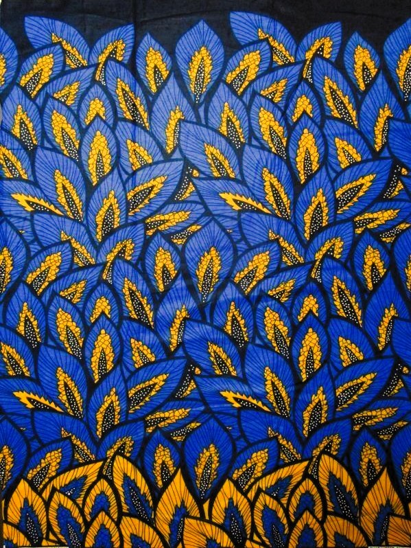 画像1: アフリカンプリント生地 パーニュ