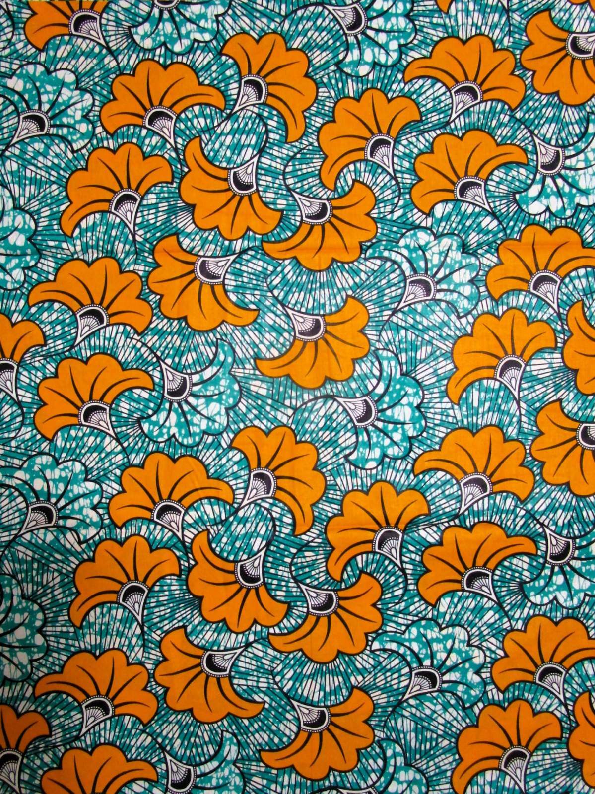 画像1: アフリカンプリント生地 パーニュ