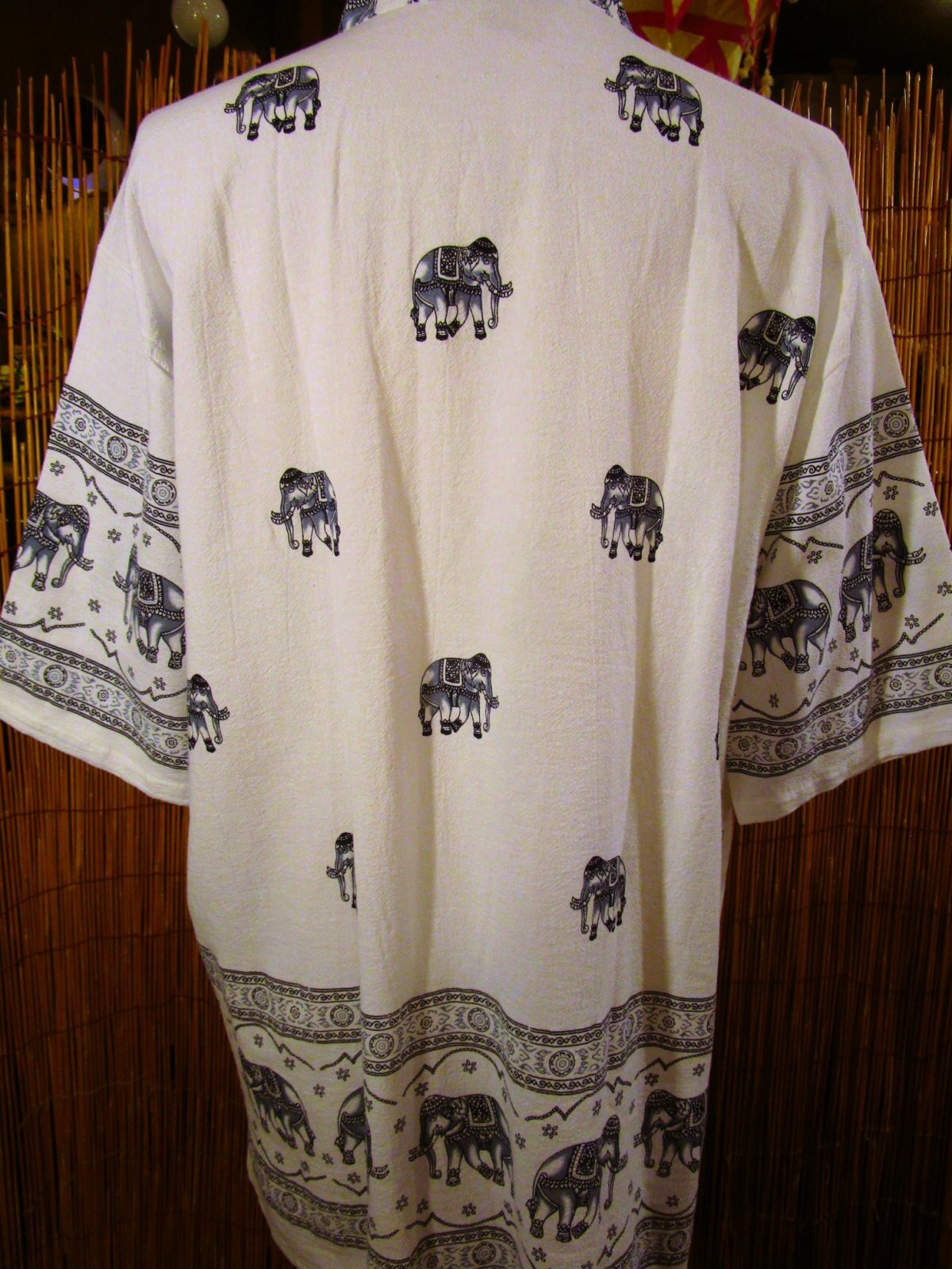 画像: 象さんプリント＊コットン素材＊胸ポケット＊半袖＊プルオーバー＊２ＸＬ 
