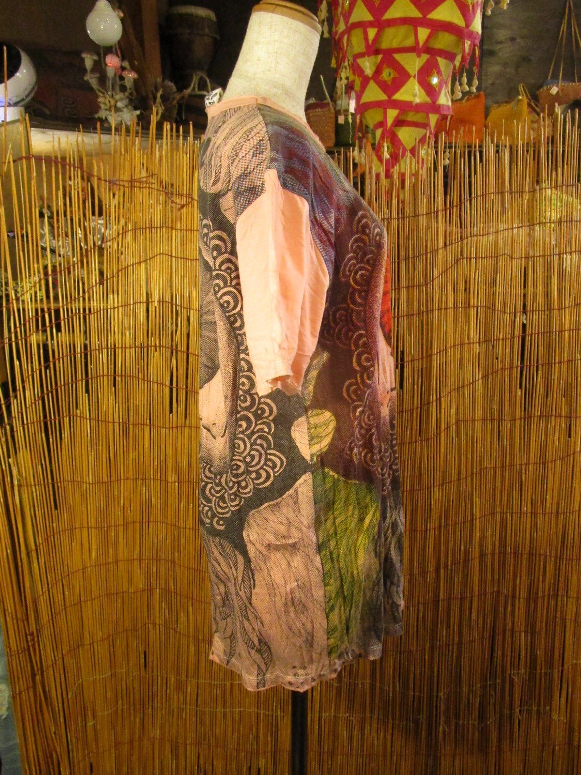 画像2: ガネーシャアイプリント＊コットン素材＊半袖Ｔシャツ