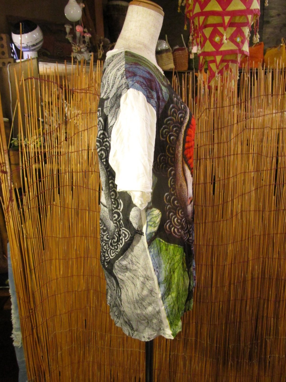 画像2: ガネーシャアイプリント＊コットン素材＊半袖Ｔシャツ