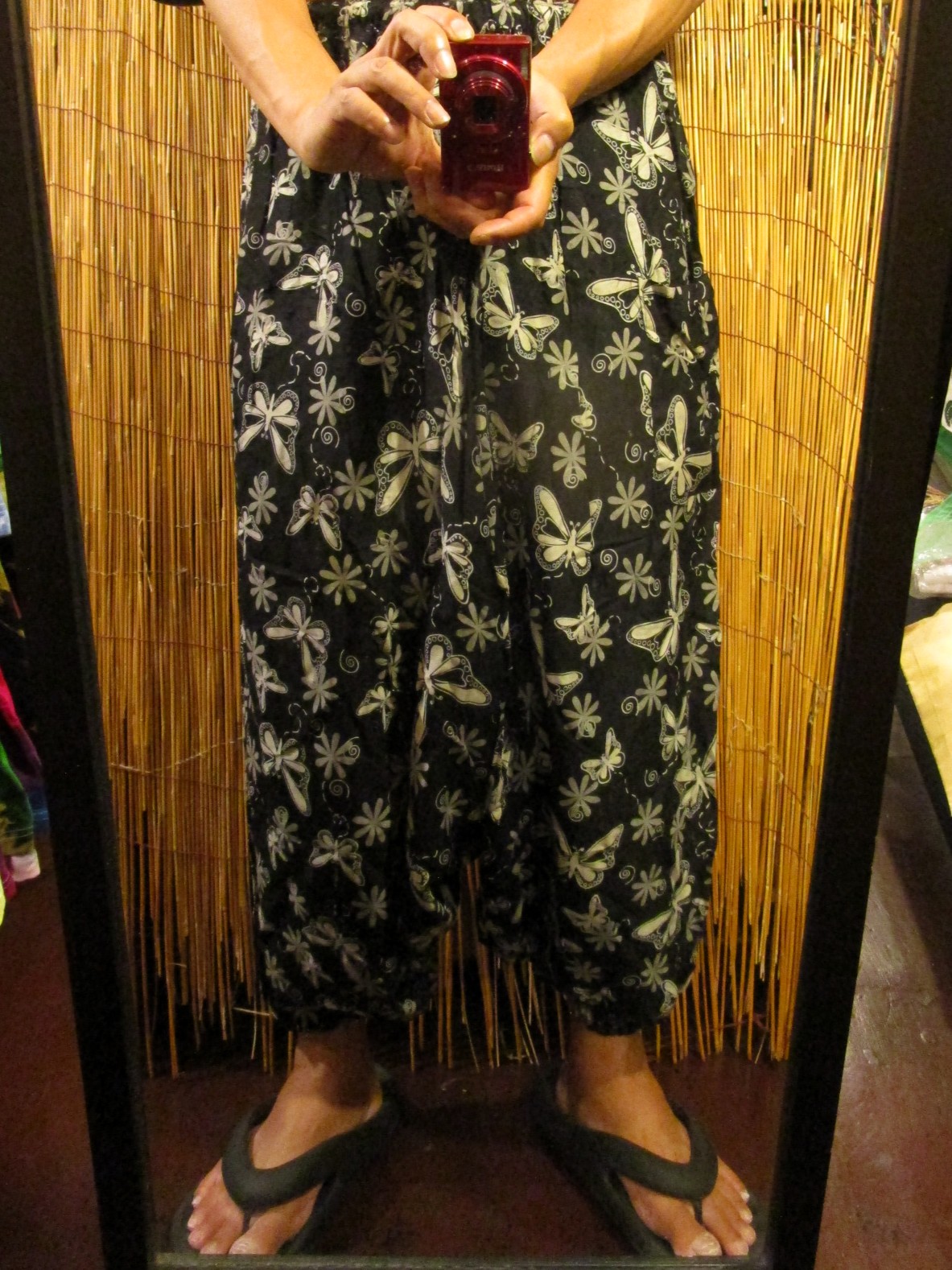 画像: 和風プリント＊レーヨン素材＊ふんわり＊サルエルパンツ