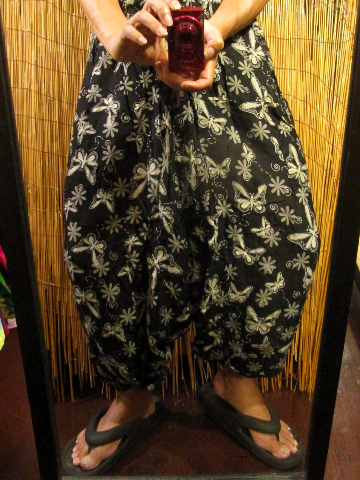 画像: 和風プリント＊レーヨン素材＊ふんわり＊サルエルパンツ