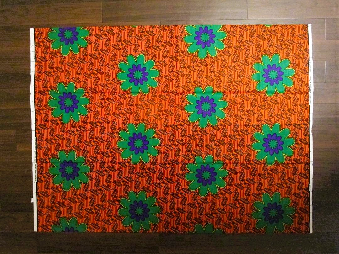 画像: アフリカンプリント生地 パーニュ