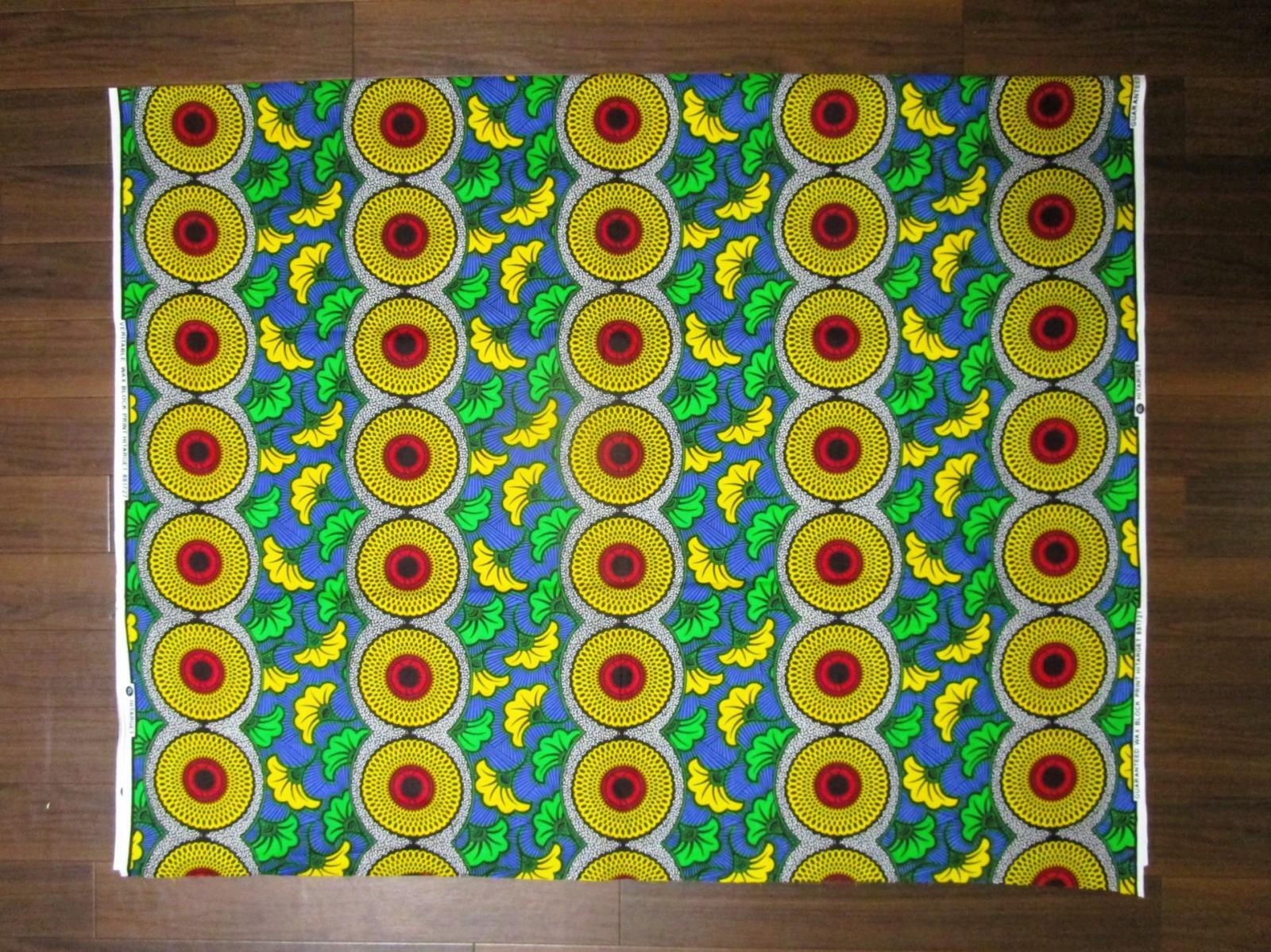 画像: アフリカンプリント生地 パーニュ