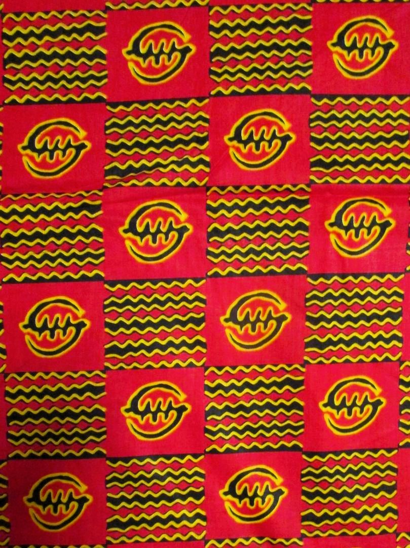 画像: アフリカンプリント生地 パーニュ