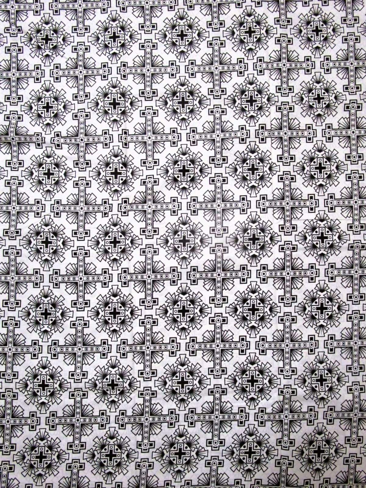 画像1: アフリカンプリント生地 パーニュ