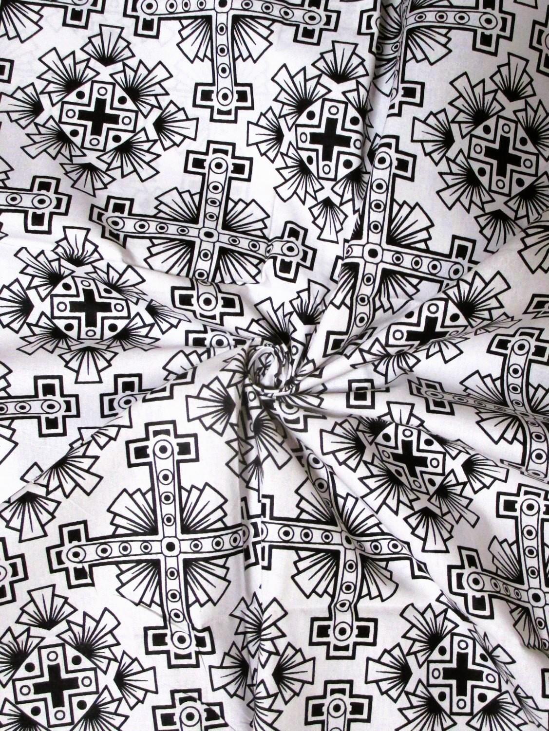 画像: アフリカンプリント生地 パーニュ